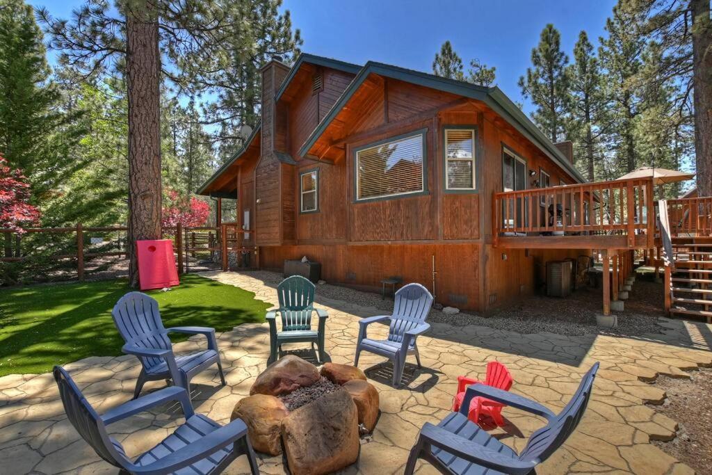 Teakwood - 3-Br Spa, Fire Pit, Quiet, Ac, Centrally Located Villa Big Bear Lake Ngoại thất bức ảnh
